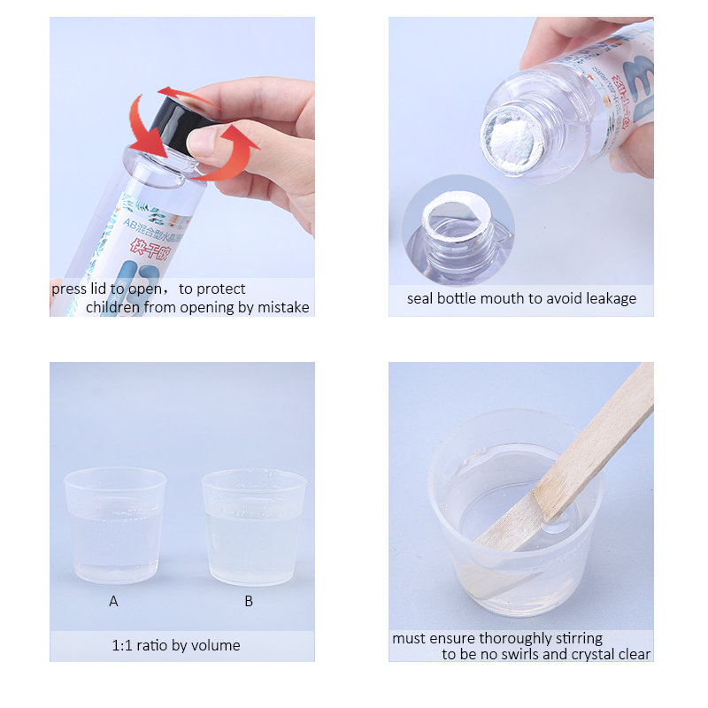 1:1 Clear Epoxy Resin Crystal  - Gold Foil Flakes recensione e prezzo