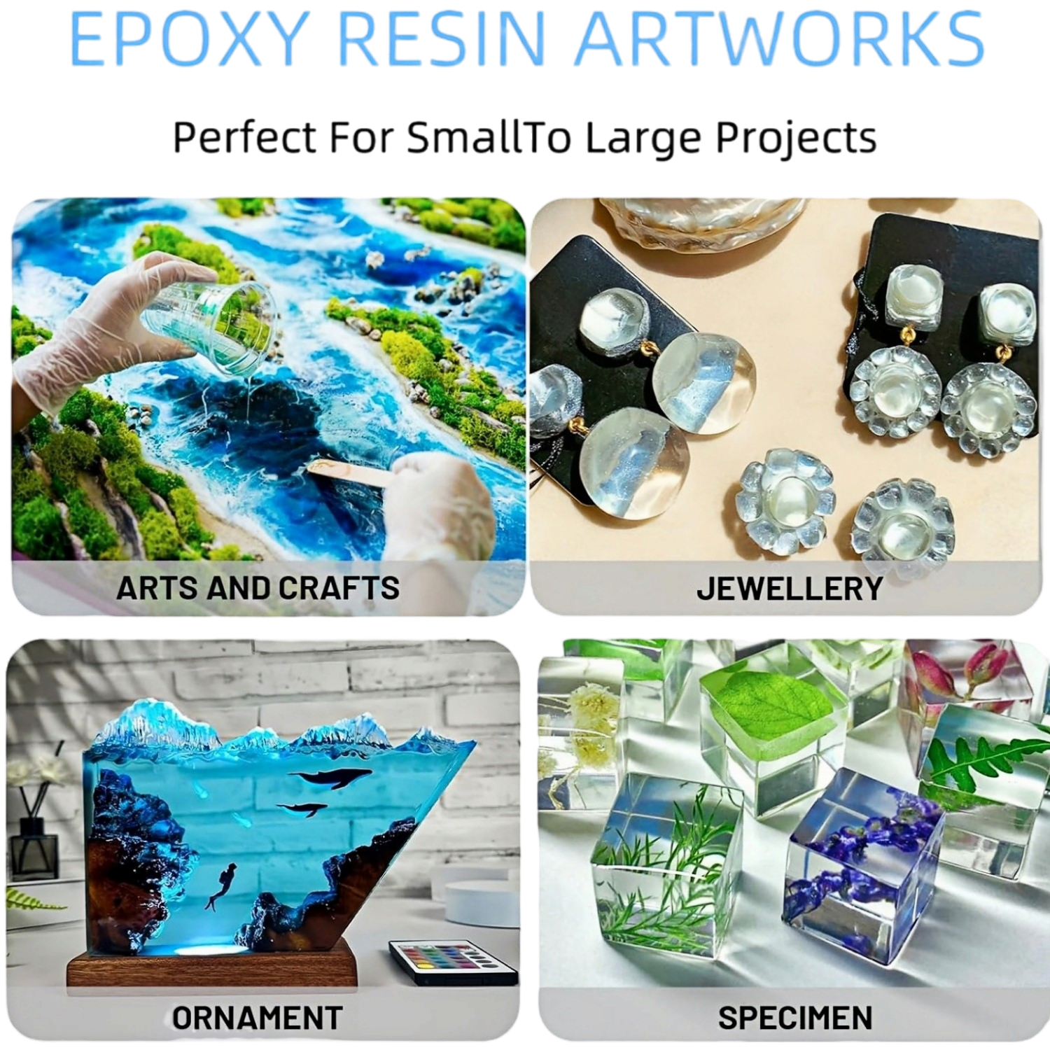 16.9oz Clear Epoxy Resin Kit C - Resin Jewelry Kit recensione e prezzo