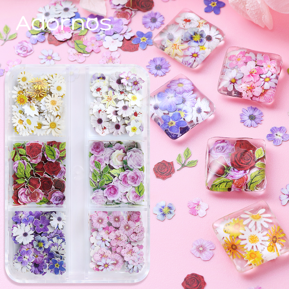 6 Grids Flowers Wood Pulp Chip - Flower Preservation Resin recensione e prezzo