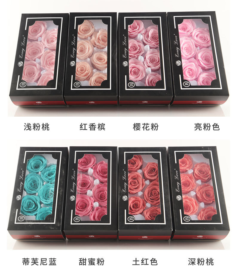 6pcs Eternal Rose Flower Heads - Dried Flower Bulk recensione e prezzo