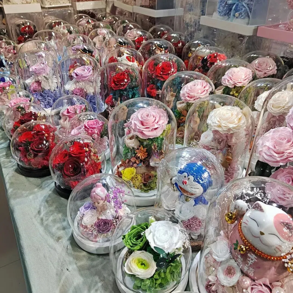 6pcs Eternal Rose Flower Heads - Dried Flower Bulk recensione e prezzo