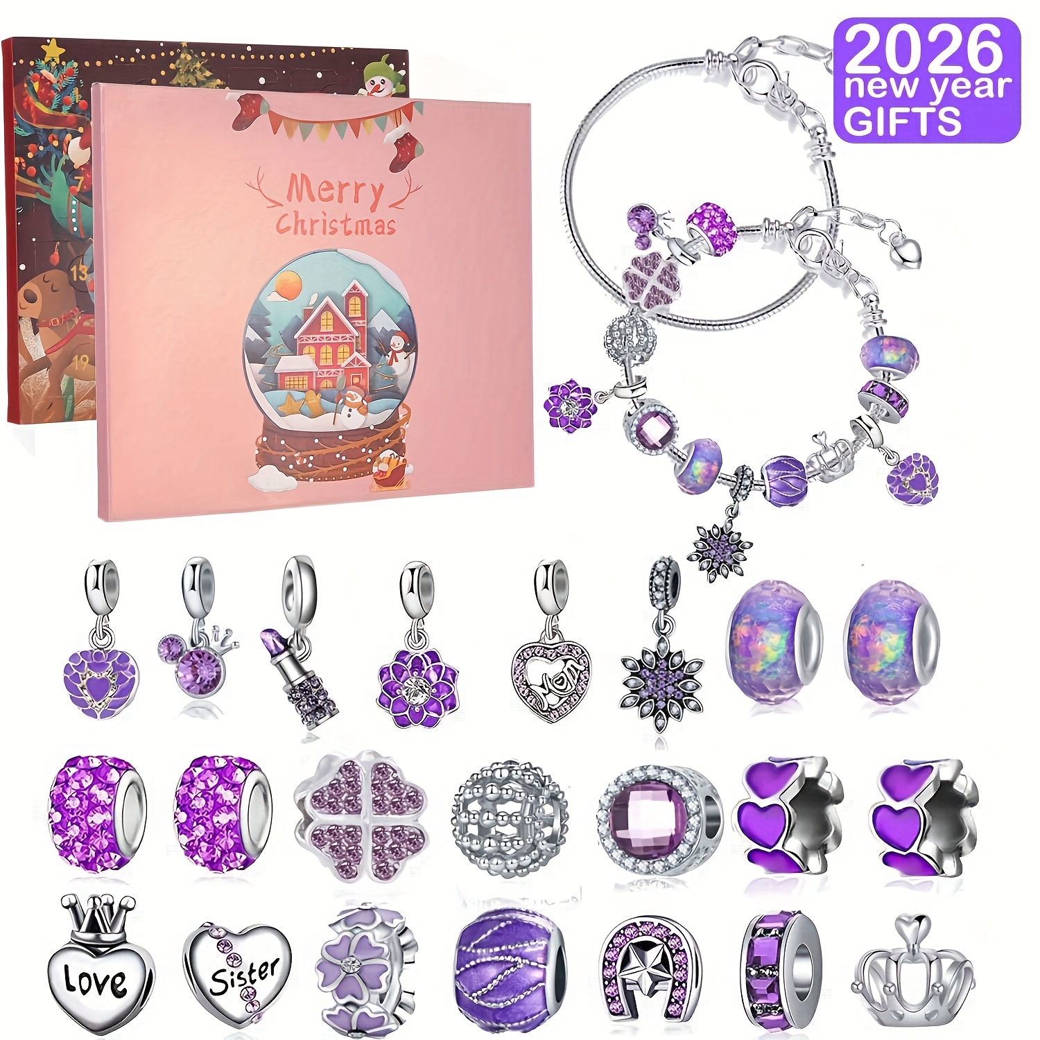 Christmas purple beads DIY jew - Resin Jewelry Kit recensione e prezzo