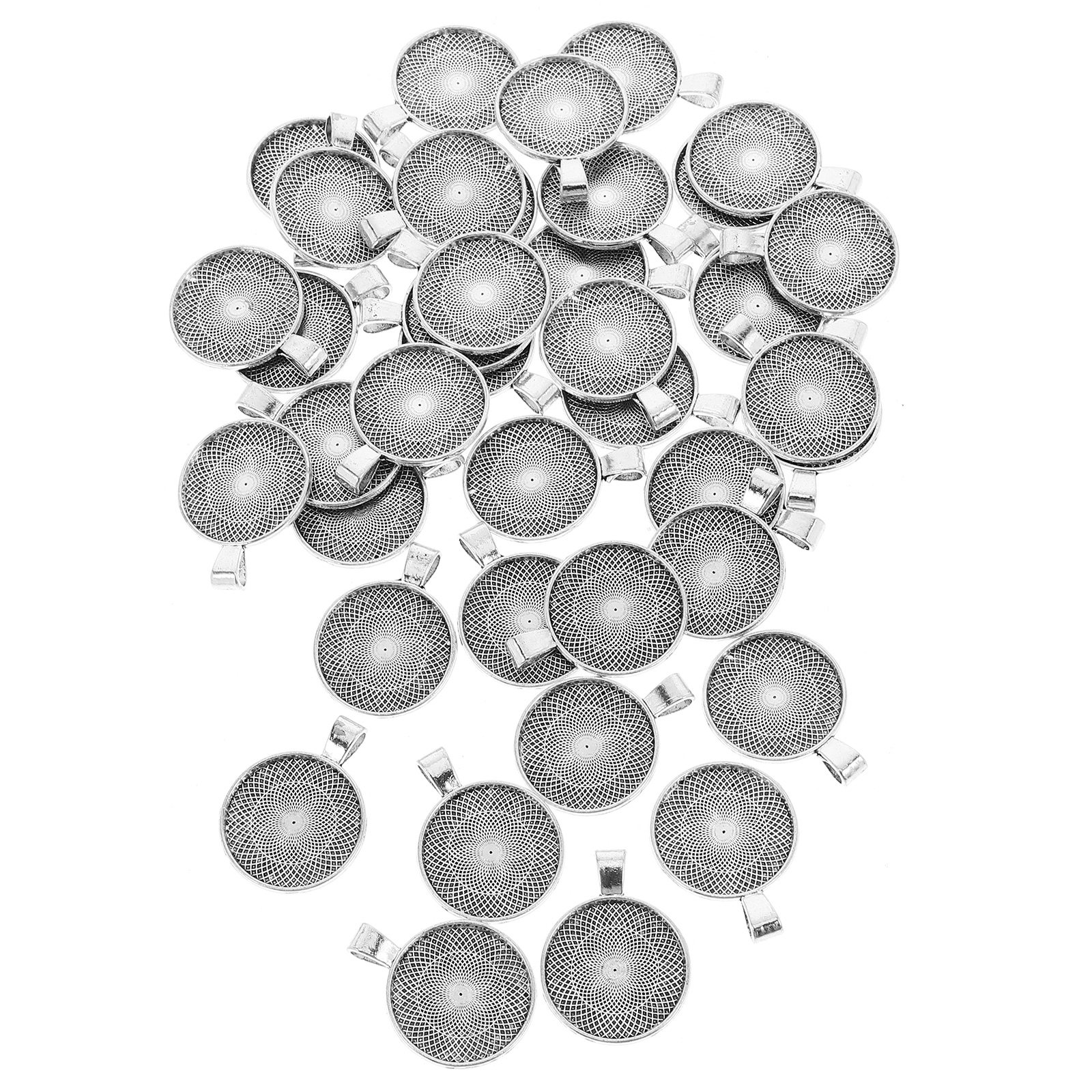 40Pcs Round Pendant Trays Flat - Resin Crafts Diy recensione e prezzo