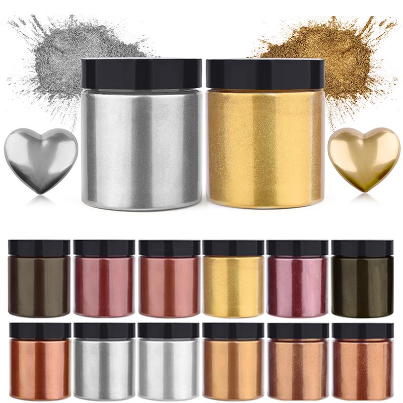 50g Shimmer Metallic Gold Silv - Resin Pigment Set recensione e prezzo