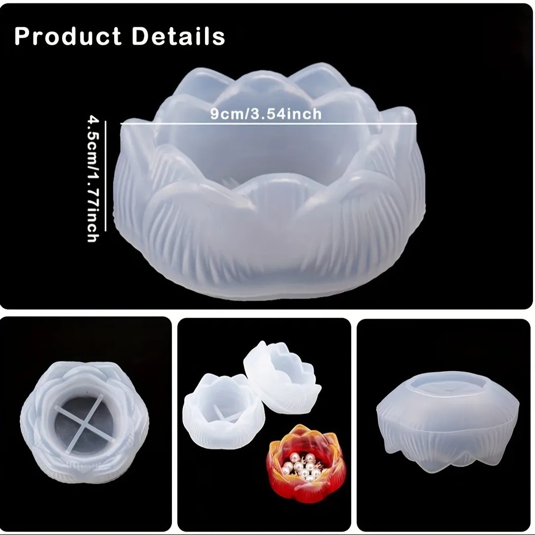 1pc DIY Lotus Flower Silicone  - Flower Preservation Resin recensione e prezzo