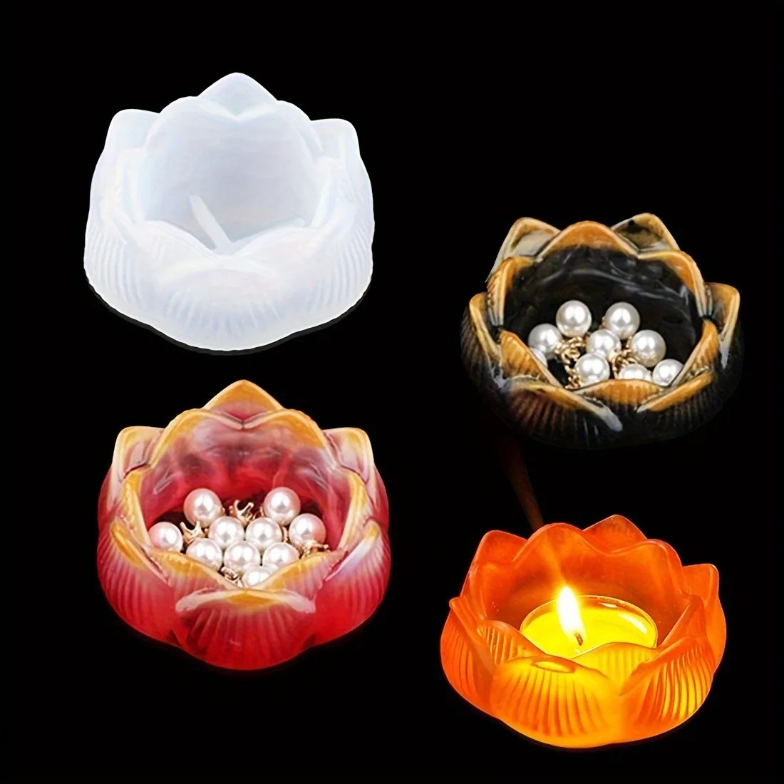 1pc DIY Lotus Flower Silicone  - Flower Preservation Resin recensione e prezzo