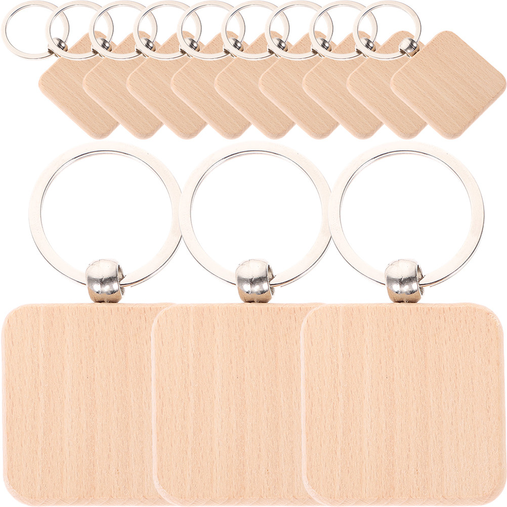 12Pcs Wooden Keychain Blanks U - Wood Ring Blank recensione e prezzo