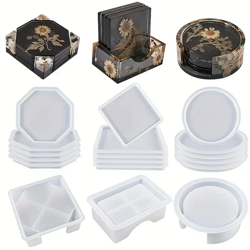 Coaster Resin Molds Set Includ - Resin Pigment Set recensione e prezzo
