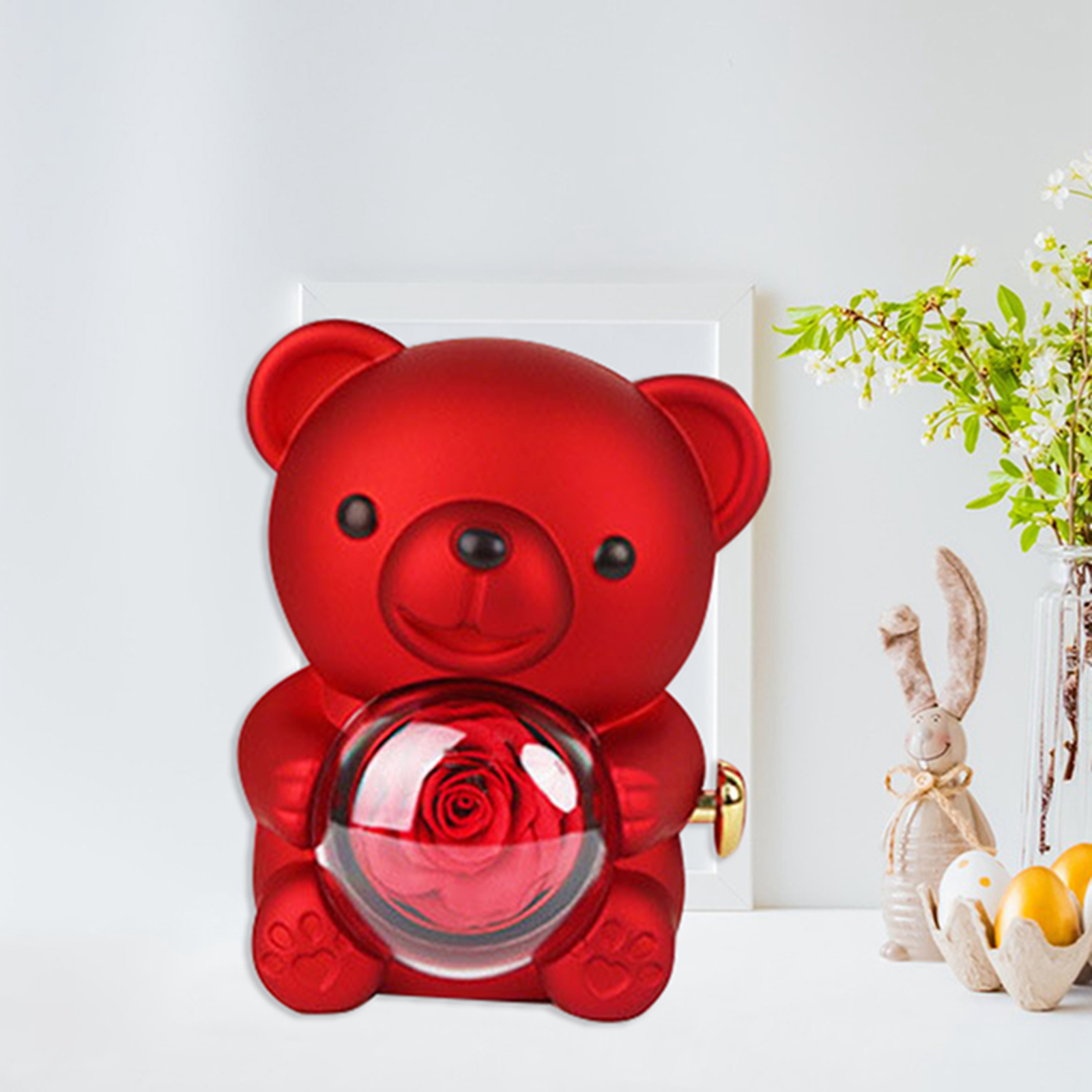 Preserved Rose Hug Bear with P - Flower Preservation Resin recensione e prezzo