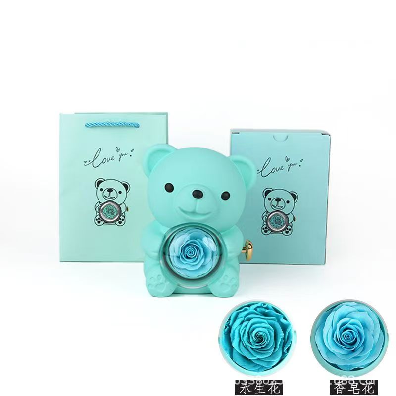 Preserved Rose Hug Bear with P - Flower Preservation Resin recensione e prezzo