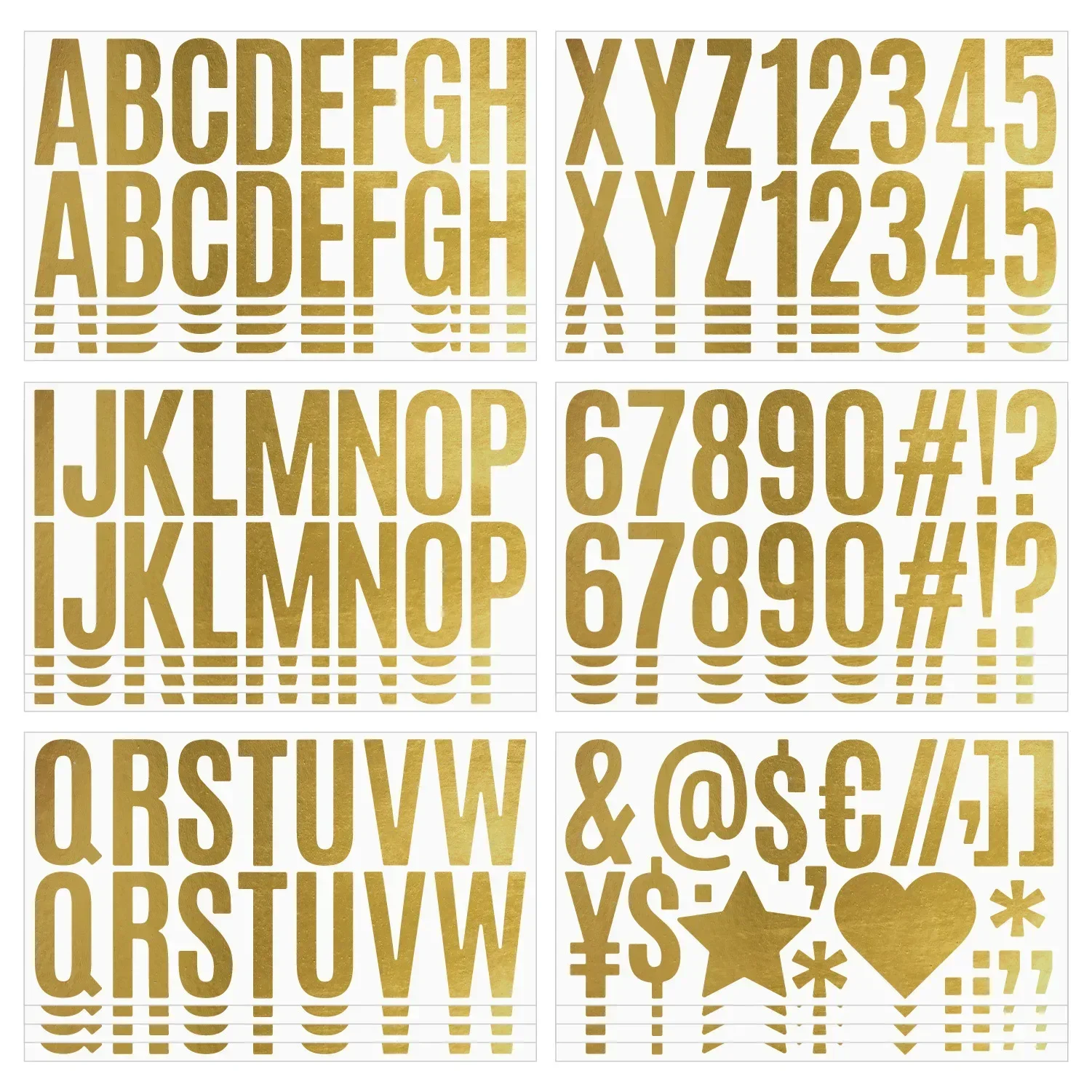 100 Pcs 6 Sheets Gold Letter S - Gold Foil Flakes recensione e prezzo