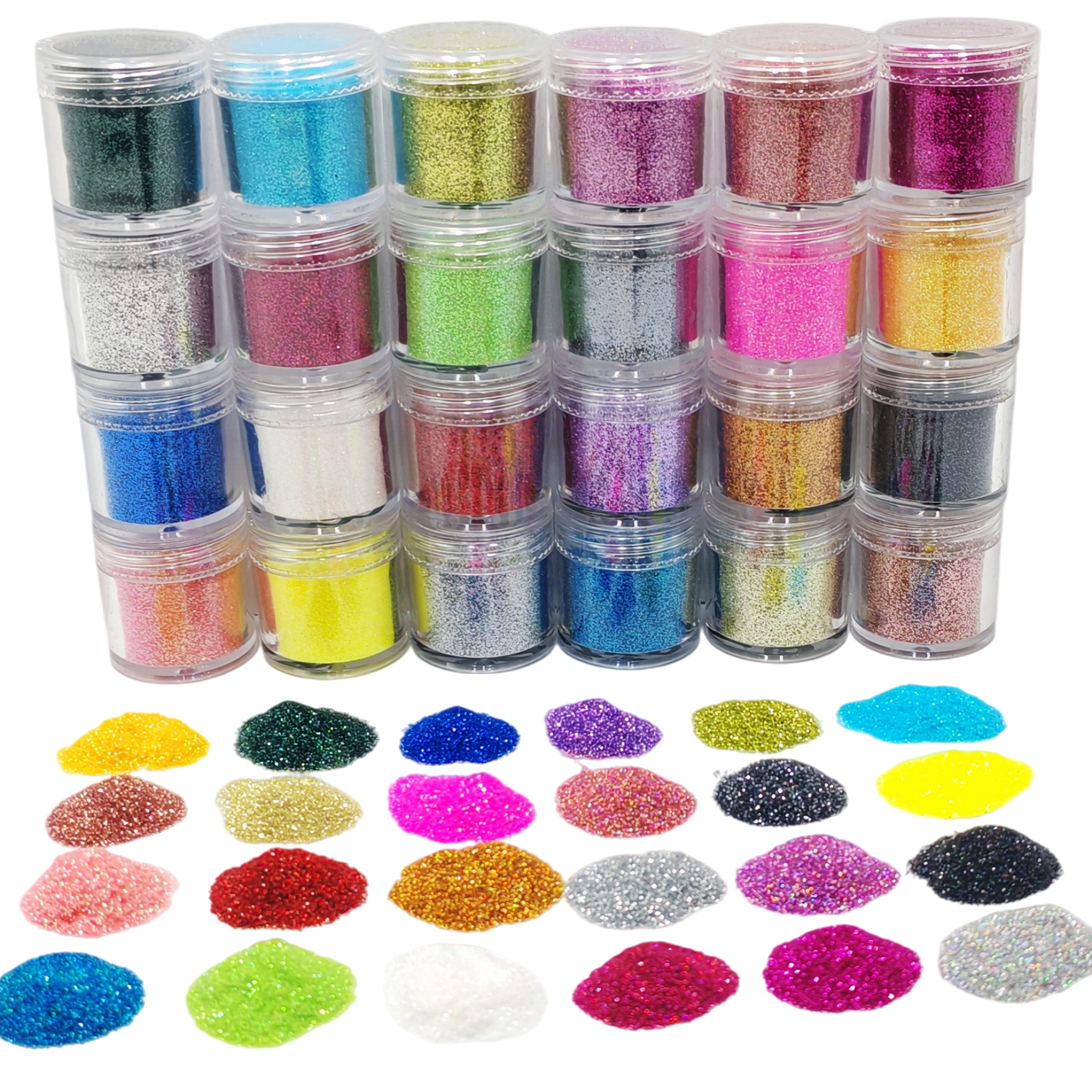 24-Color Cosmetic Iridescent H - Resin Glitter Pack recensione e prezzo