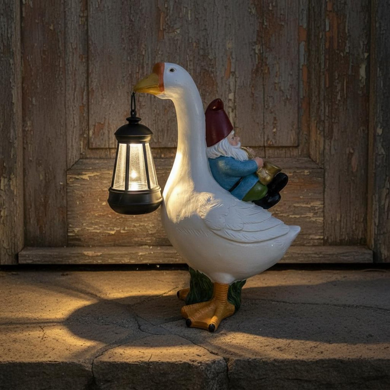 Gnome Riding Goose Statue Weat - Crafting Resin recensione e prezzo
