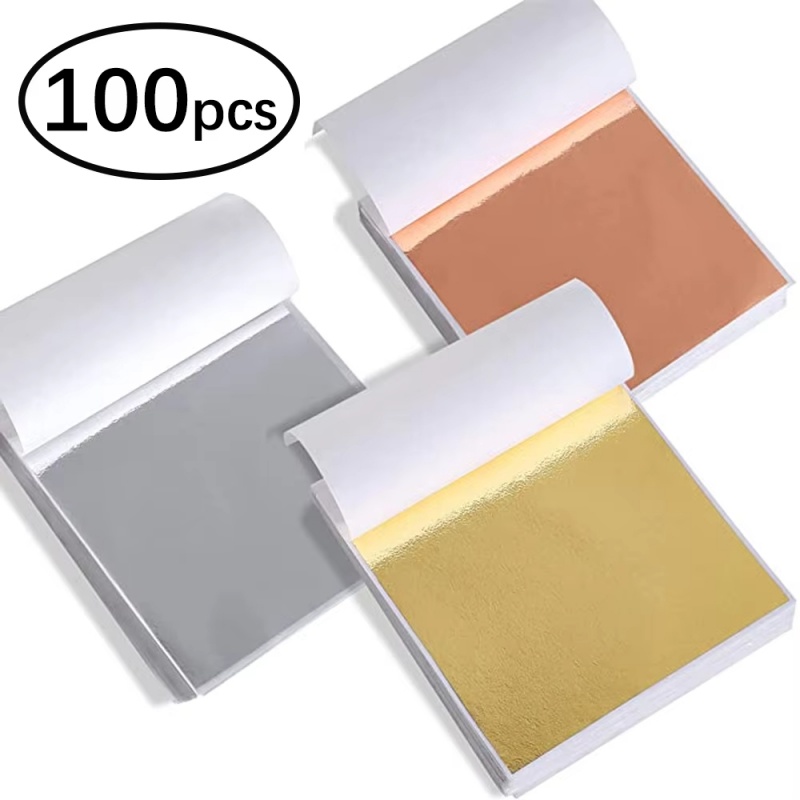 100pcs Imitation Gold Sliver C - Gold Foil Flakes recensione e prezzo