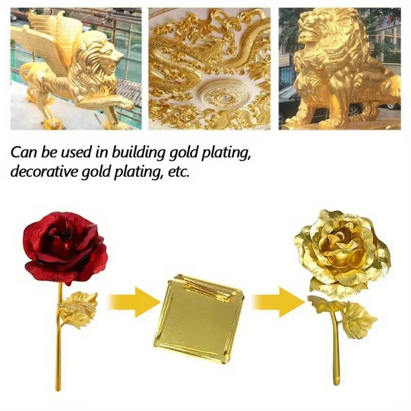 100pcs Imitation Gold Sliver C - Gold Foil Flakes recensione e prezzo