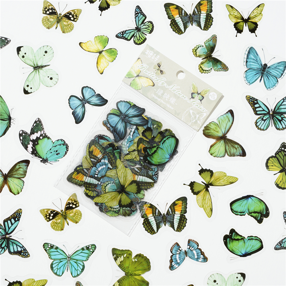 40pcs Colorful Butterfly Wings - Gold Foil Flakes recensione e prezzo