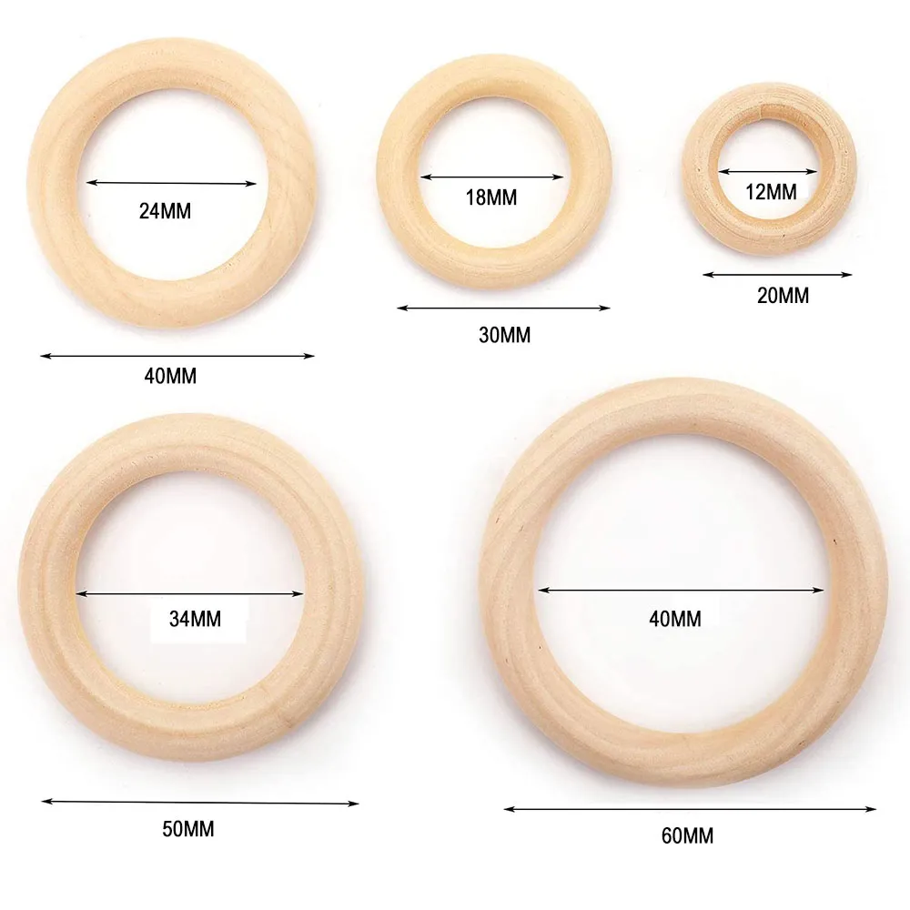 Wooden Rings Wooden Hoops for  - Wood Ring Blank recensione e prezzo