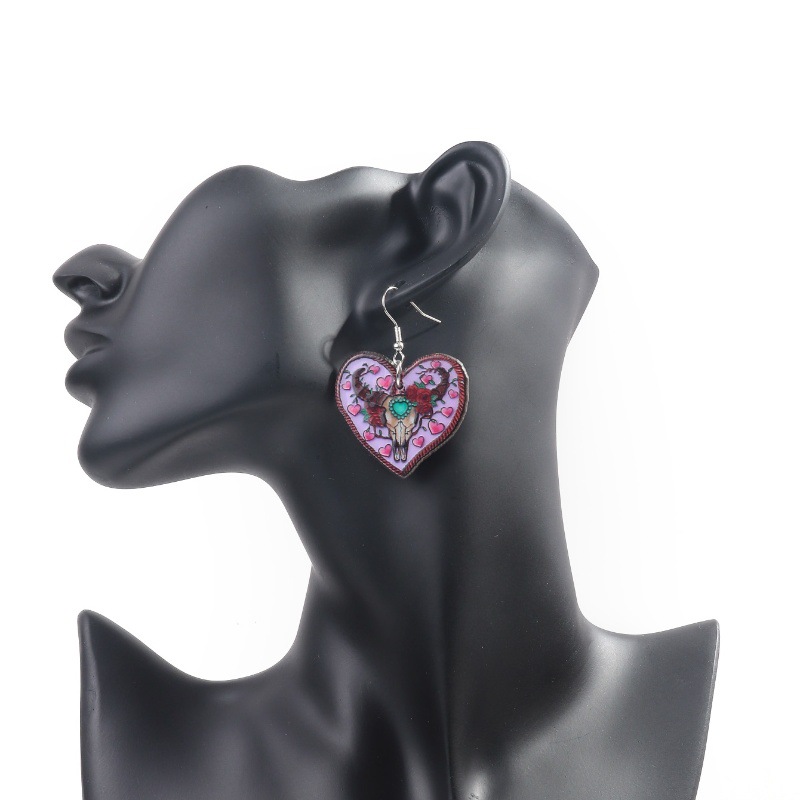 Dried Flower Earrings Heart Re - Dried Flower Bulk recensione e prezzo