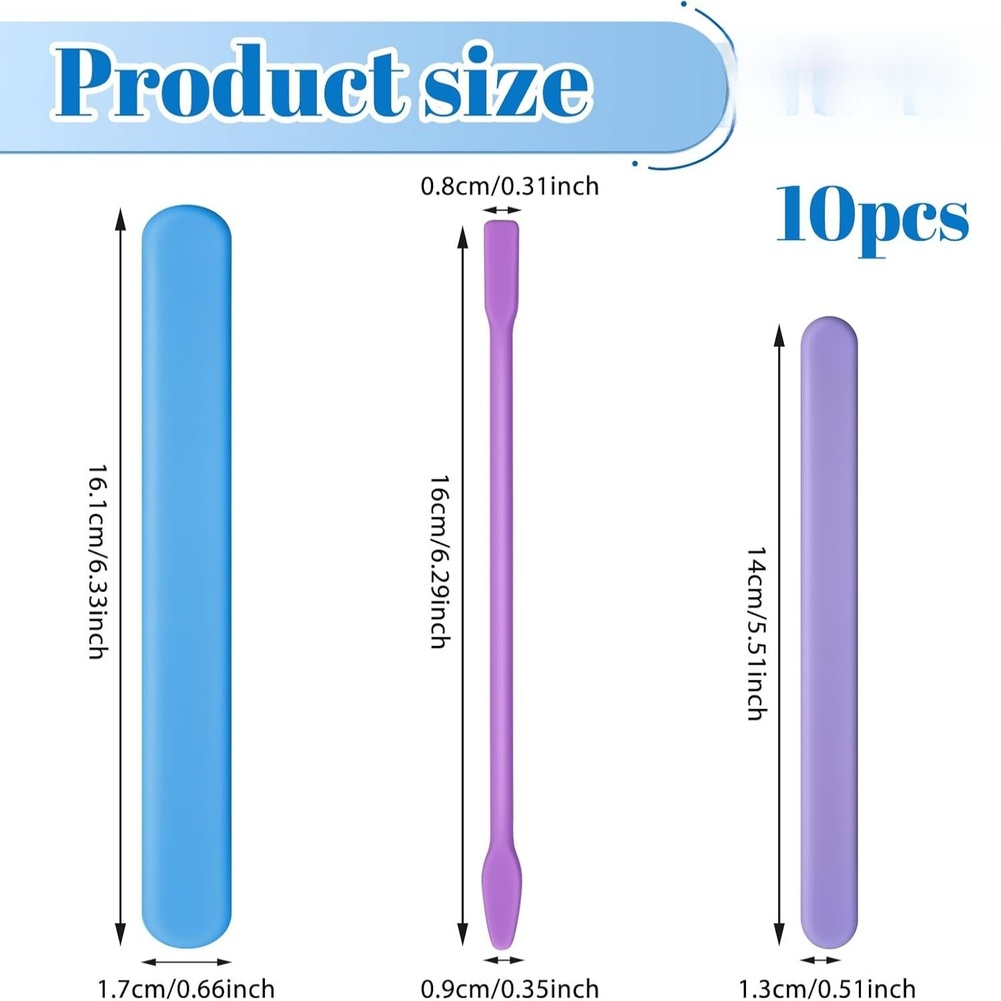 10 Piece Silicone Stirring Set - Resin Craft Workshop recensione e prezzo