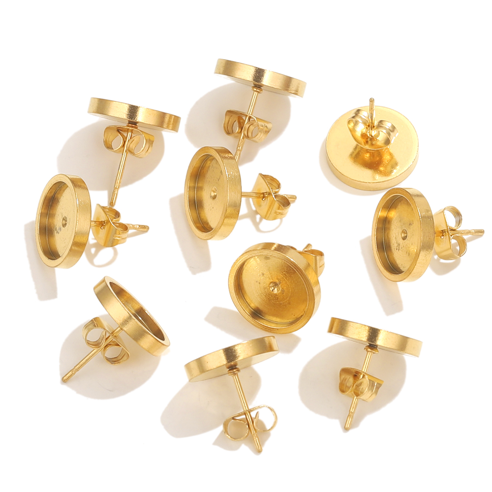 10pcs Stainless Steel Gold Ear - Resin Jewelry Kit recensione e prezzo